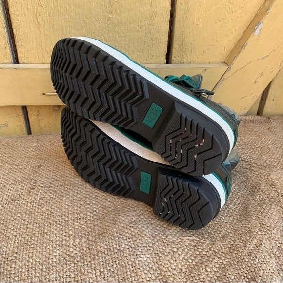 Ugg MARAIS Gray Green Plaid Waterproof Snow Boots - Picture 6 of 8